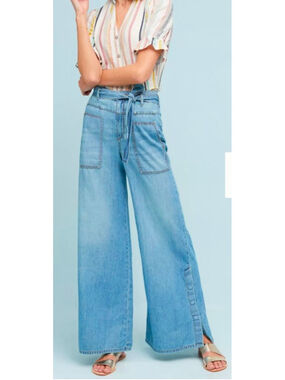 Pilcro High-Rise Wide-Leg Jeans Size 31